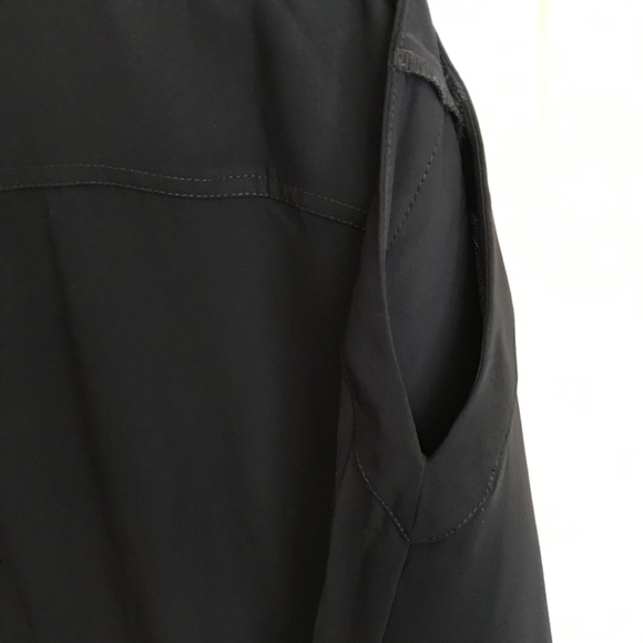 CHICO’S Button Down Tunic Short Split Sleeve Blouse Black Women’s Size XL 1X - Picture 4 of 16